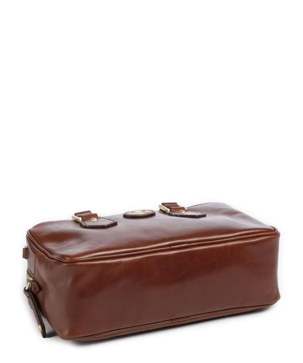 Stodo Handtasche fein genarbtes Rindsleder braun