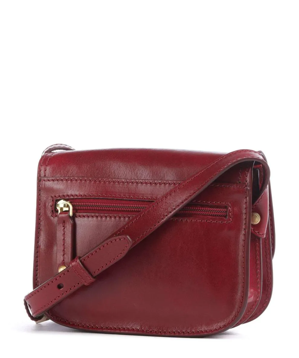 Stodo Umhängetasche fein genarbtes Rindsleder dunkelrot