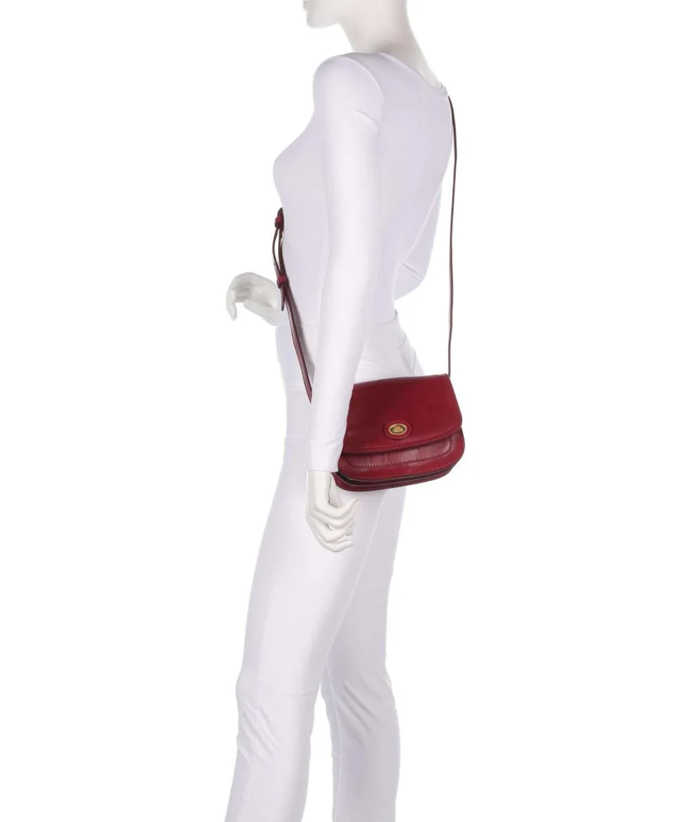 Stodo Umhängetasche fein genarbtes Rindsleder dunkelrot