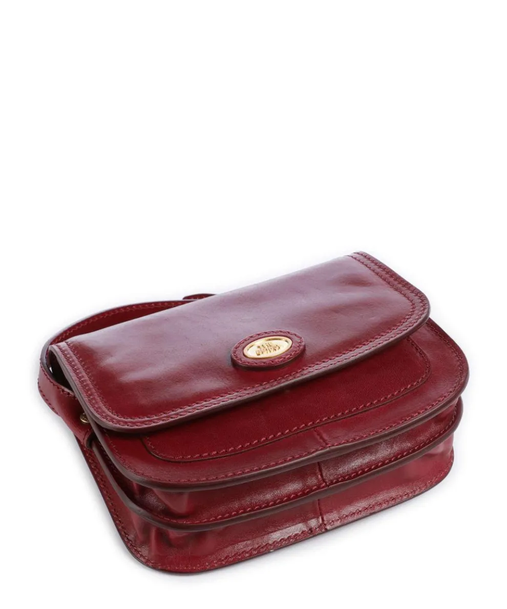 Stodo Umhängetasche fein genarbtes Rindsleder dunkelrot