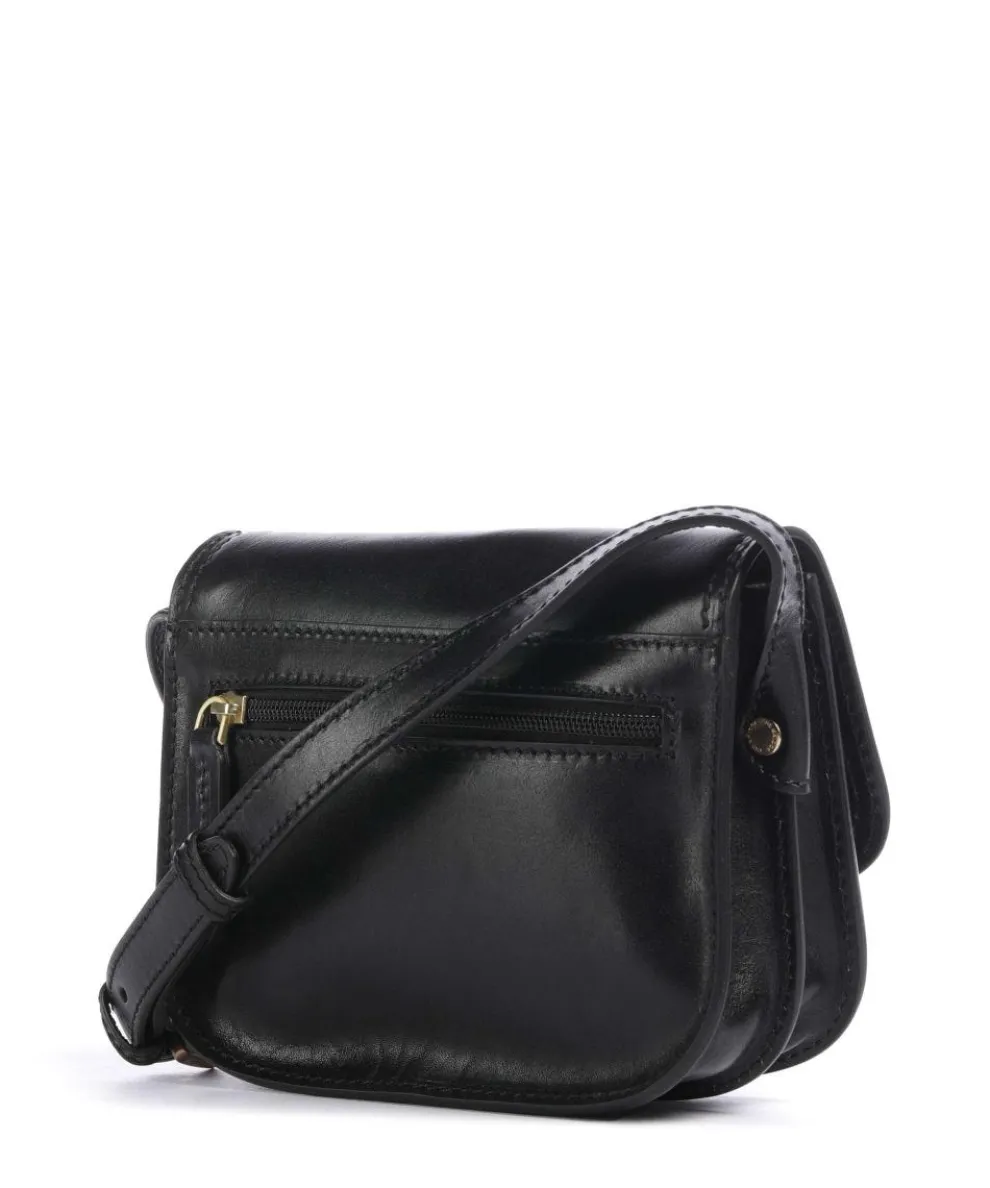 Stodo Umhängetasche fein genarbtes Rindsleder schwarz