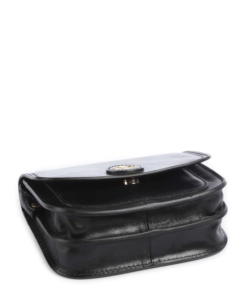 Stodo Umhängetasche fein genarbtes Rindsleder schwarz