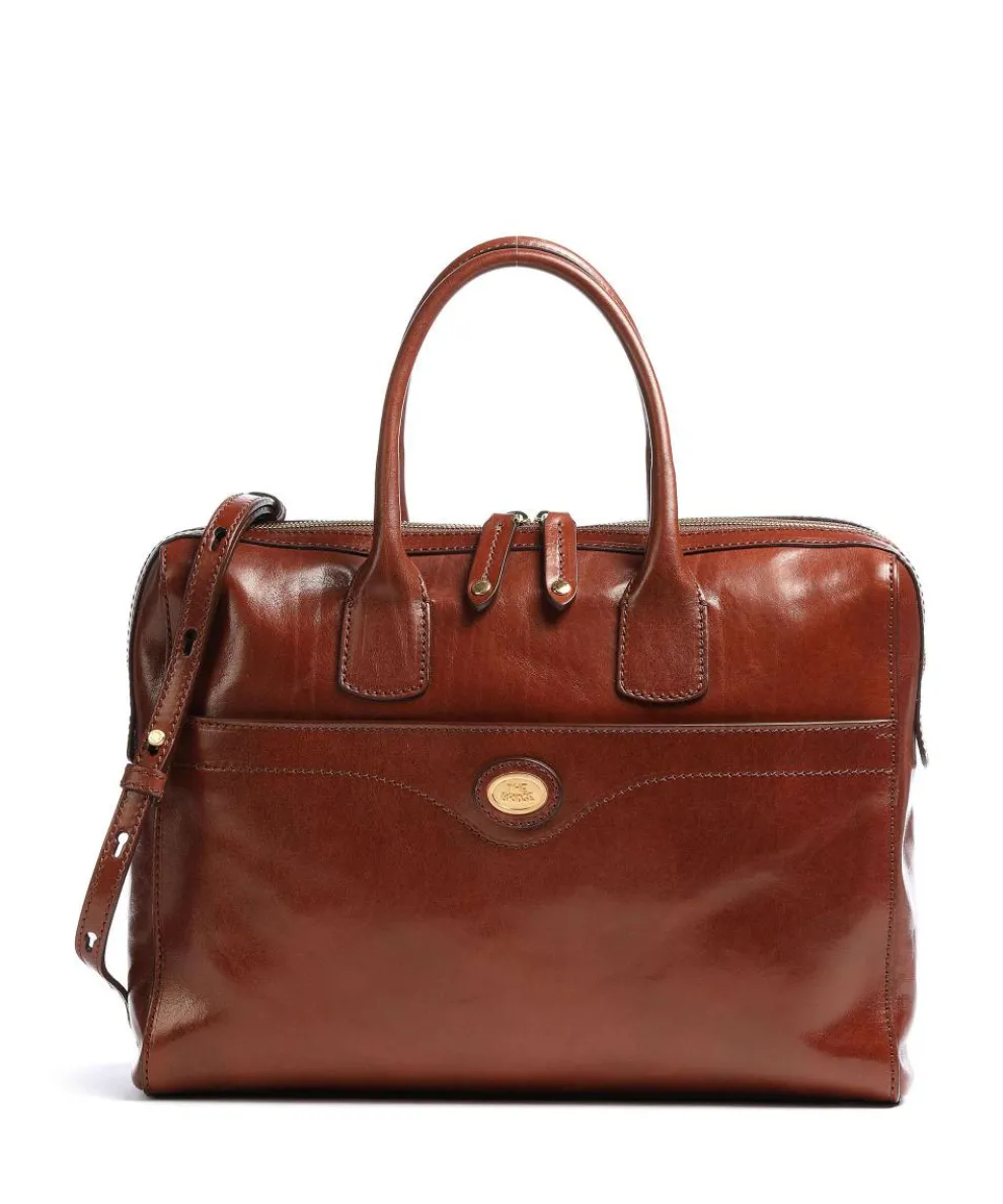 Story Donna Aktentasche 13″ glattes Rindsleder braun