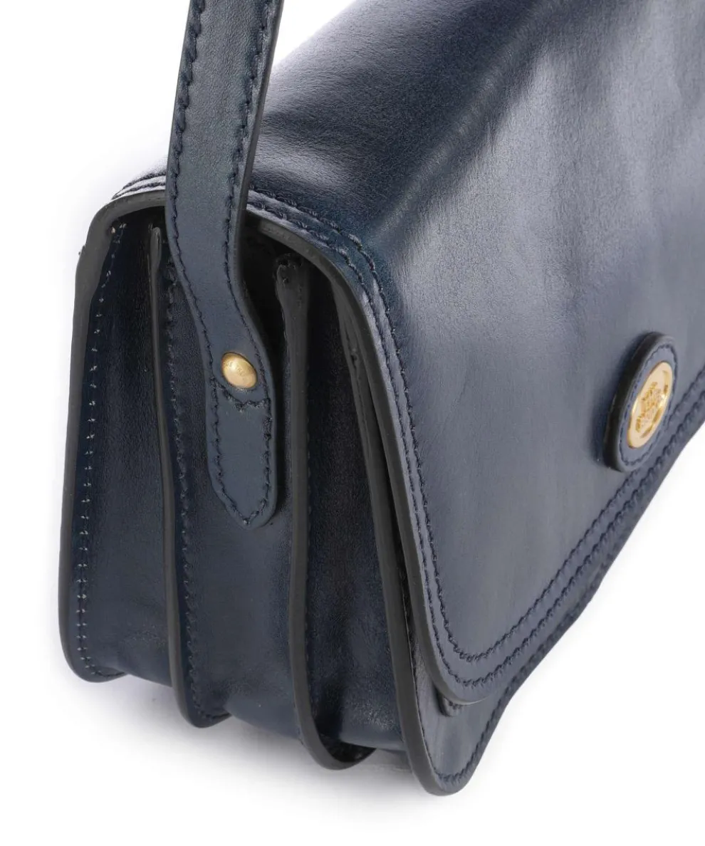 Story Donna Umhängetasche fein genarbtes Leder dunkelblau