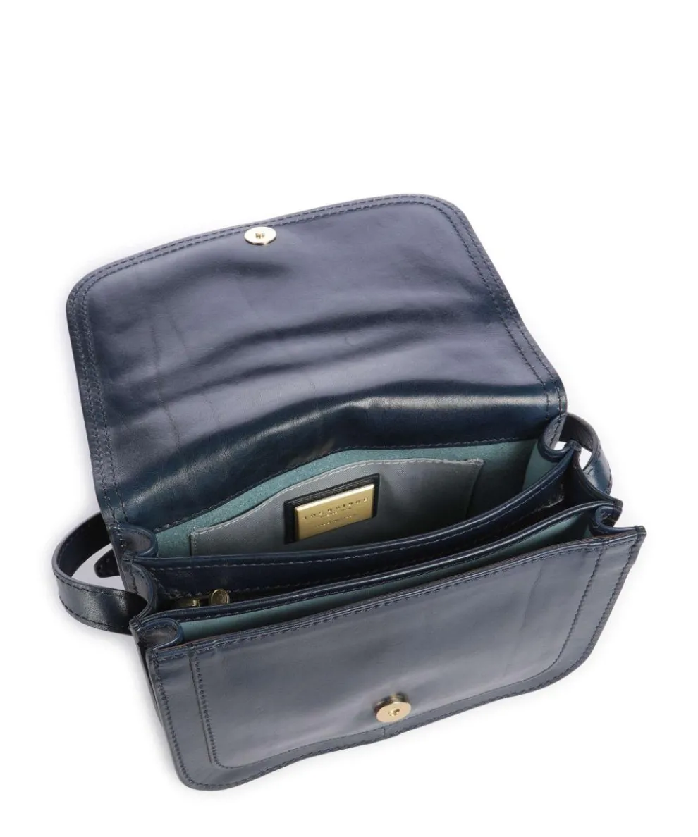Story Donna Umhängetasche fein genarbtes Leder dunkelblau