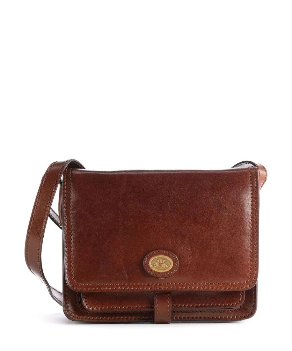 Story Donna Umhängetasche Leder braun