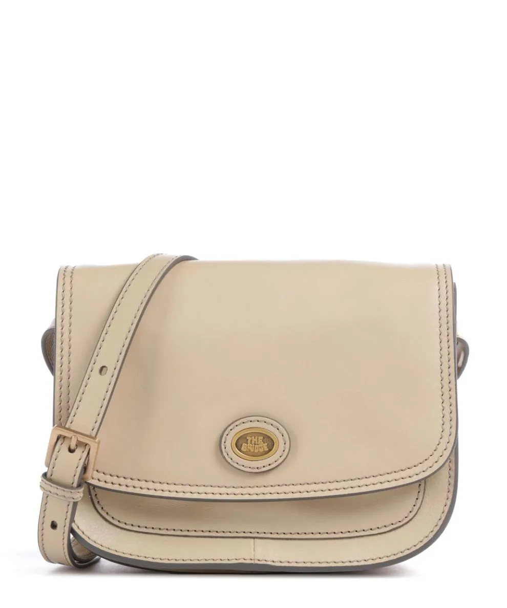 Story Donna Umhängetasche fein genarbtes Leder beige