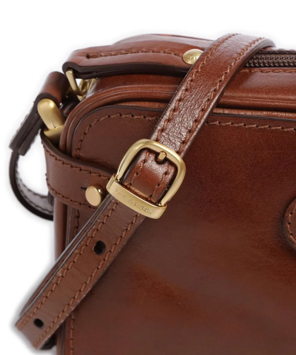 Story Donna Umhängetasche Rindsleder braun