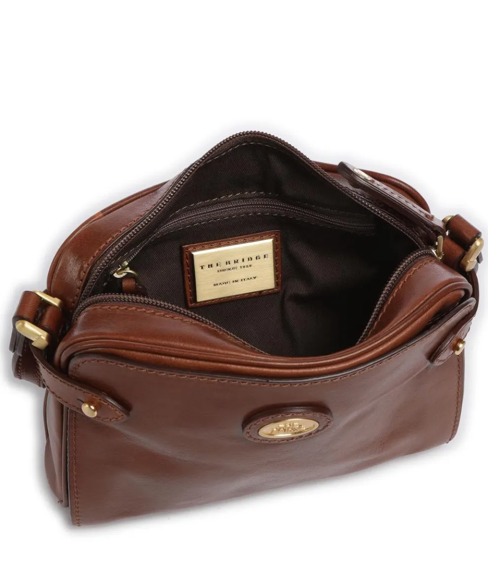 Story Donna Umhängetasche Rindsleder braun