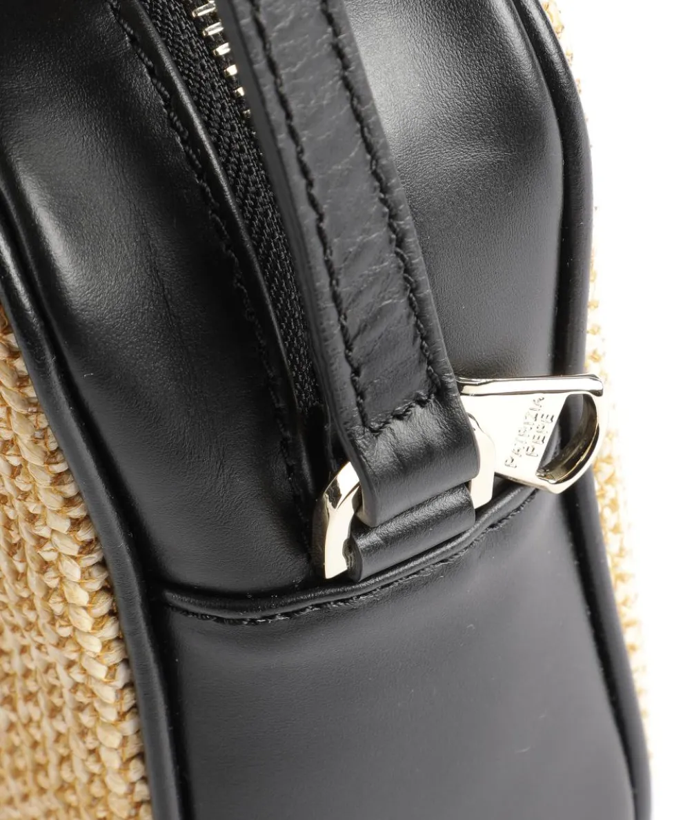 Straw Umhängetasche Polypropylen, Polyester natur/schwarz