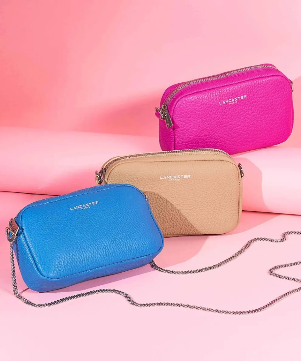 Studio Mimi Umhängetasche genarbtes Rindsleder blau