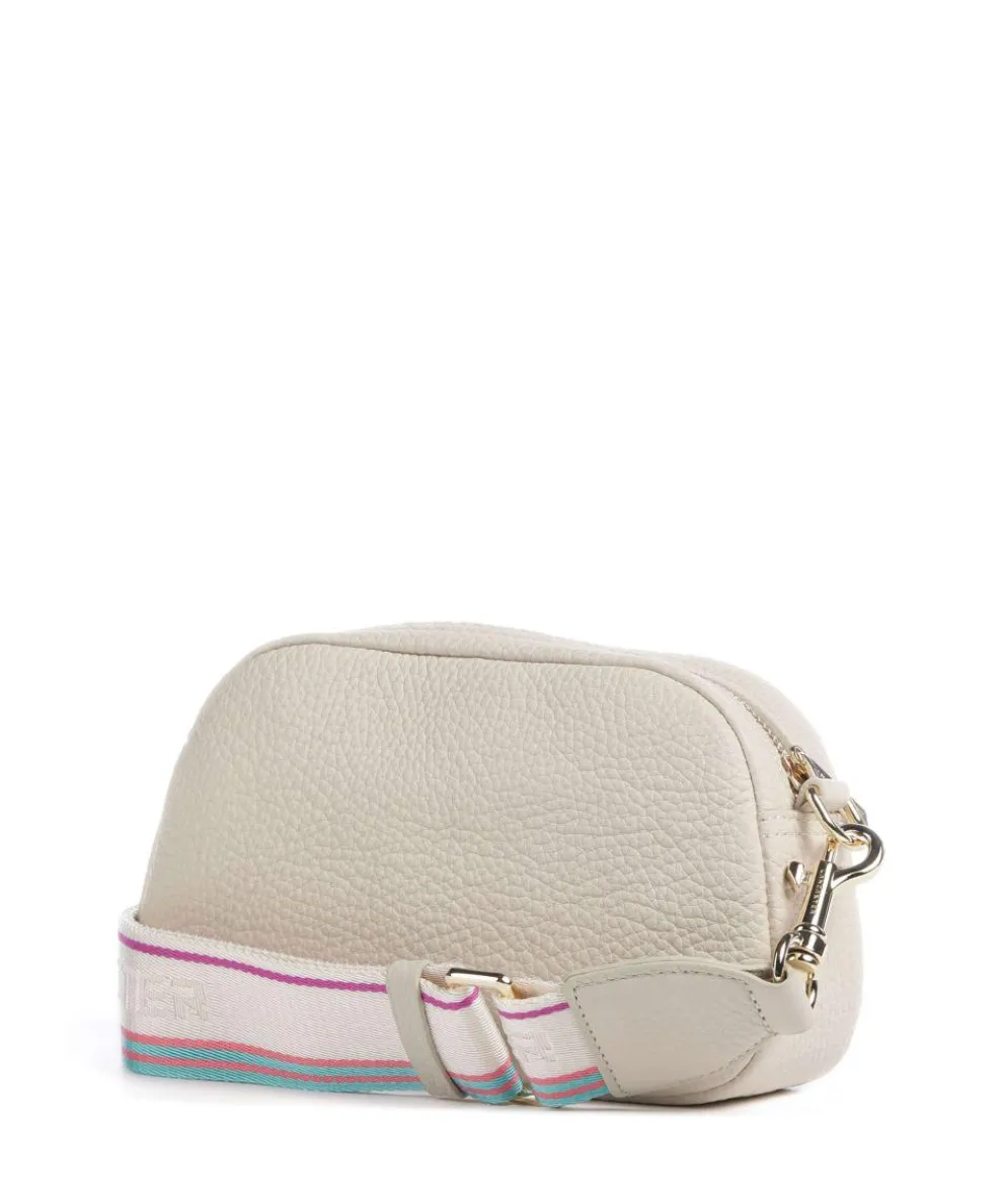 Studio Mimi Umhängetasche genarbtes Leder beige