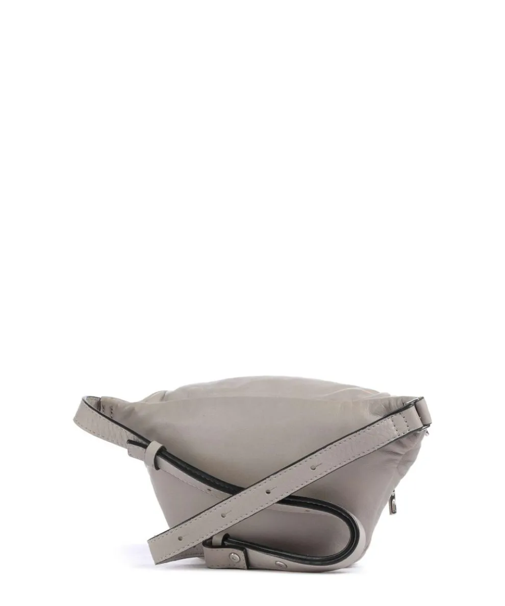 Lila Sheep Natural M Gürteltasche Schafsleder grau