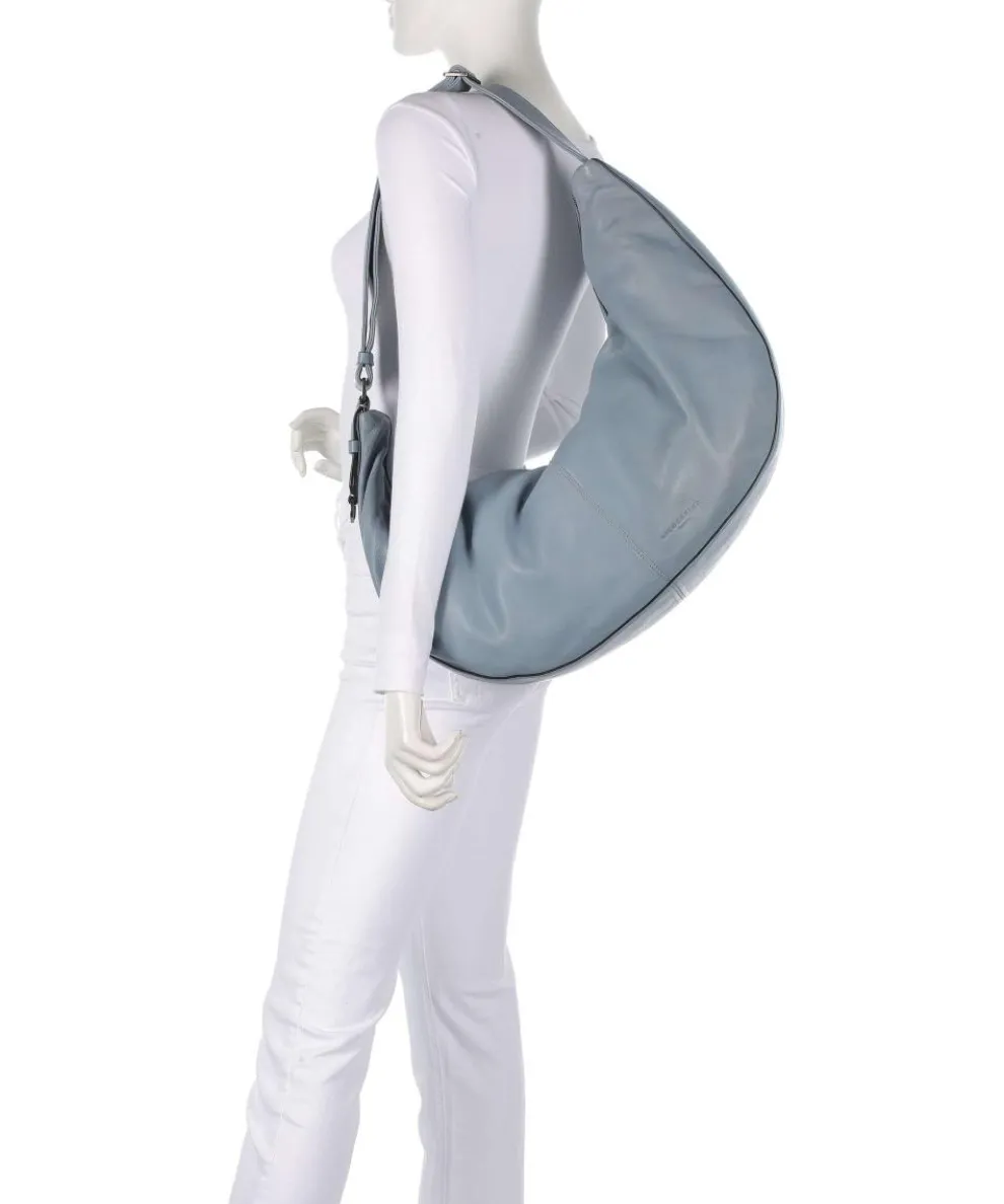 Moon Sheep Natural L Beuteltasche Schafsleder blaugrau