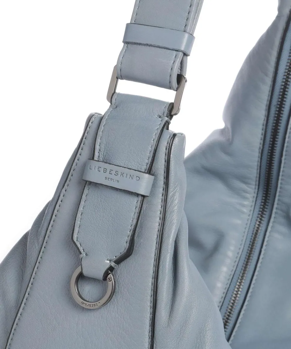 Moon Sheep Natural L Beuteltasche Schafsleder blaugrau