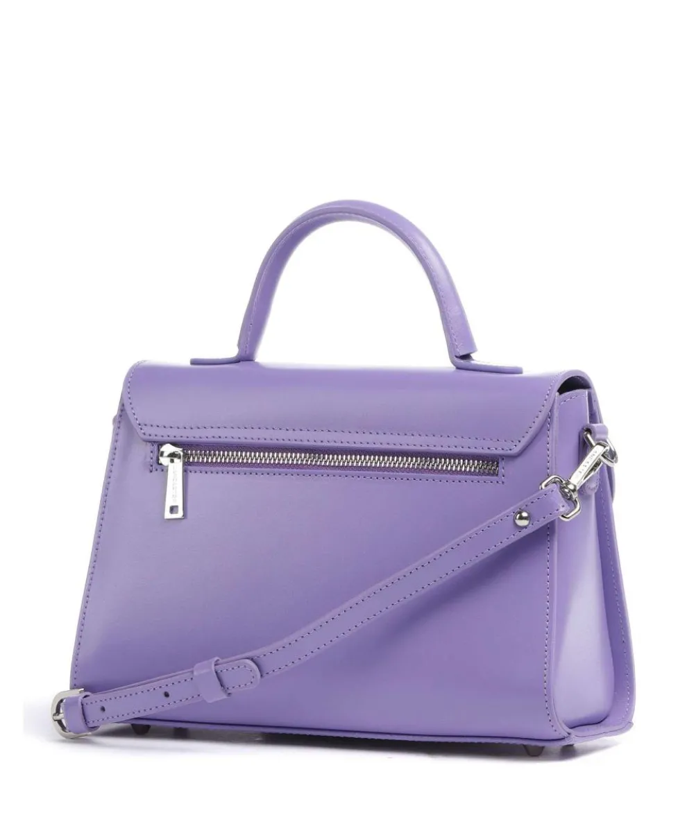 Suave Even Handtasche glattes Rindsleder violett