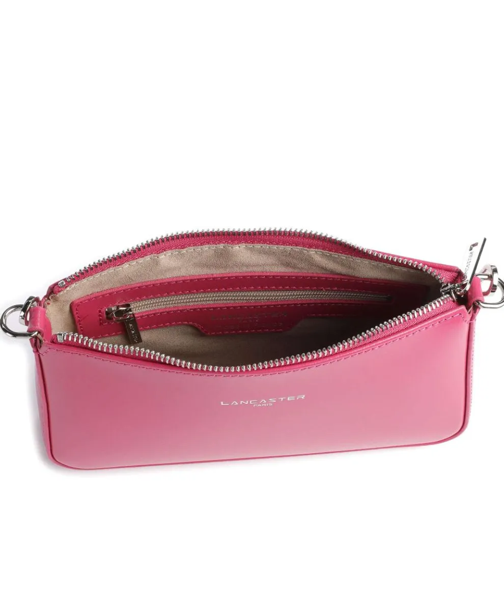 Suave Even Schultertasche glattes Rindsleder pink