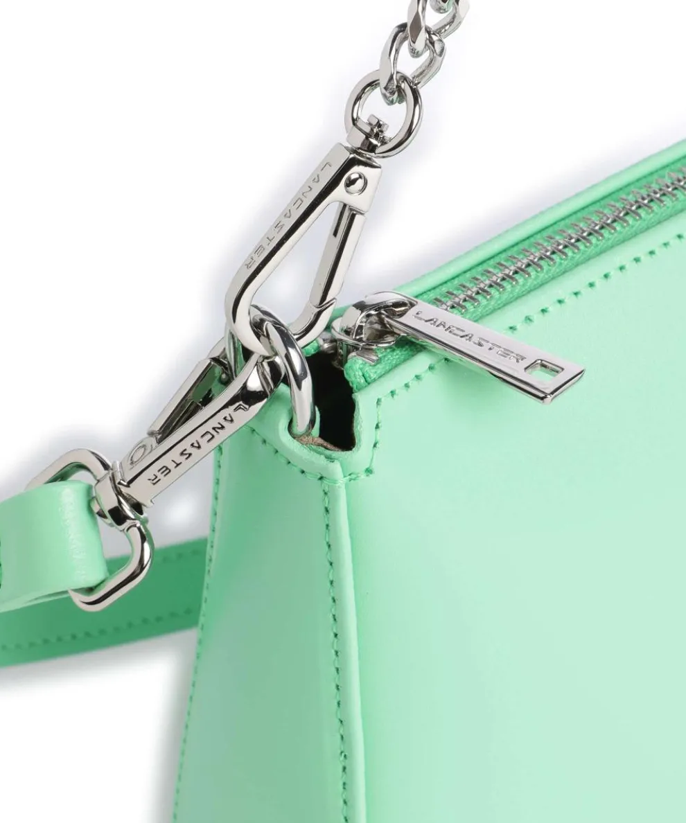 Suave Even Schultertasche glattes Rindsleder hellgrün