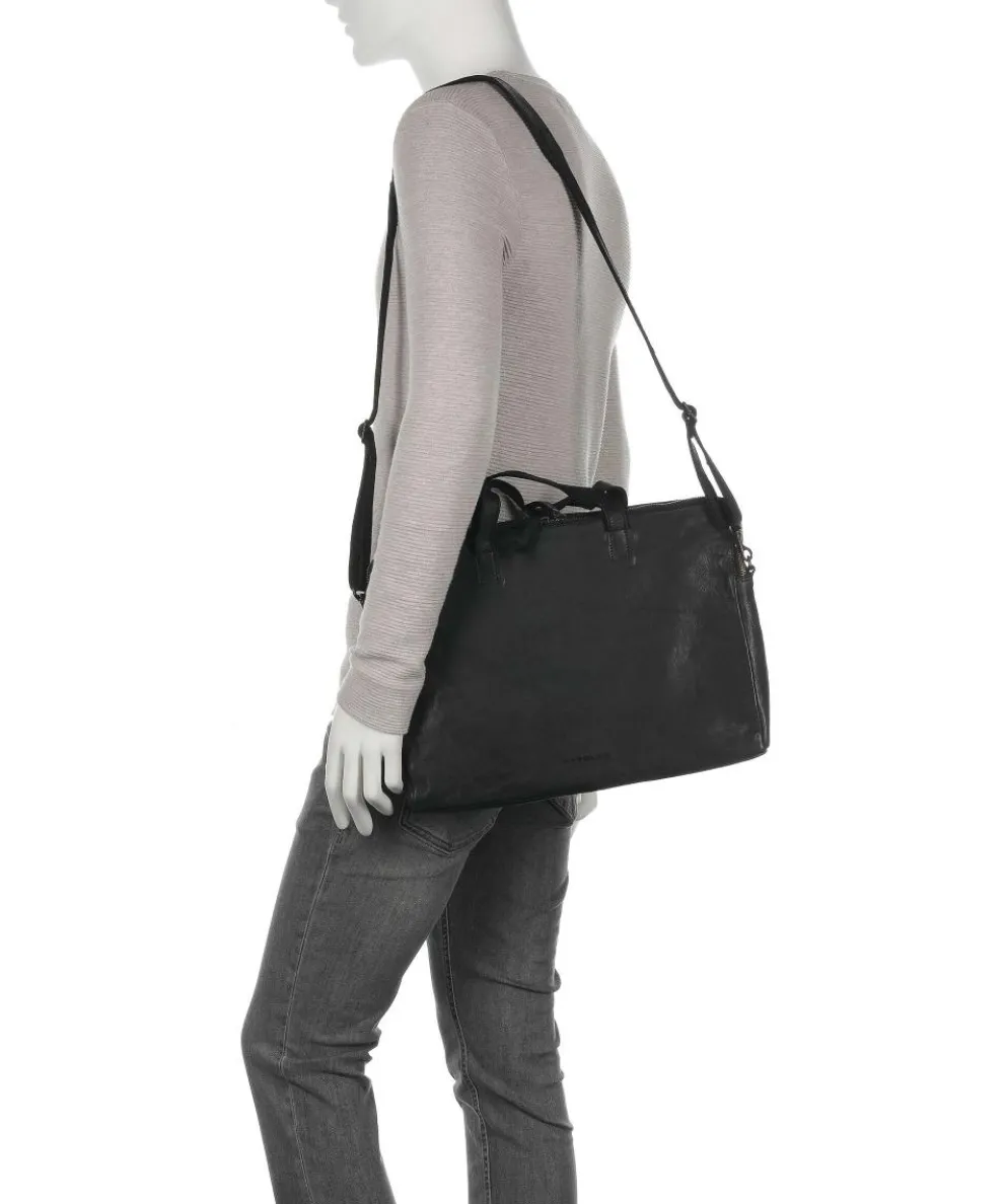 Submarine Aktentasche 15″ genarbtes Leder schwarz