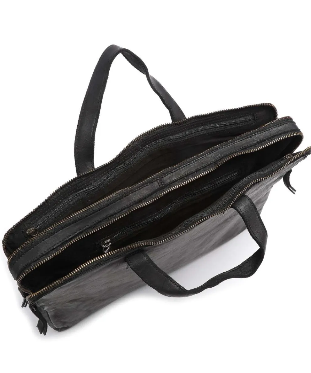 Submarine Aktentasche 15″ genarbtes Leder schwarz
