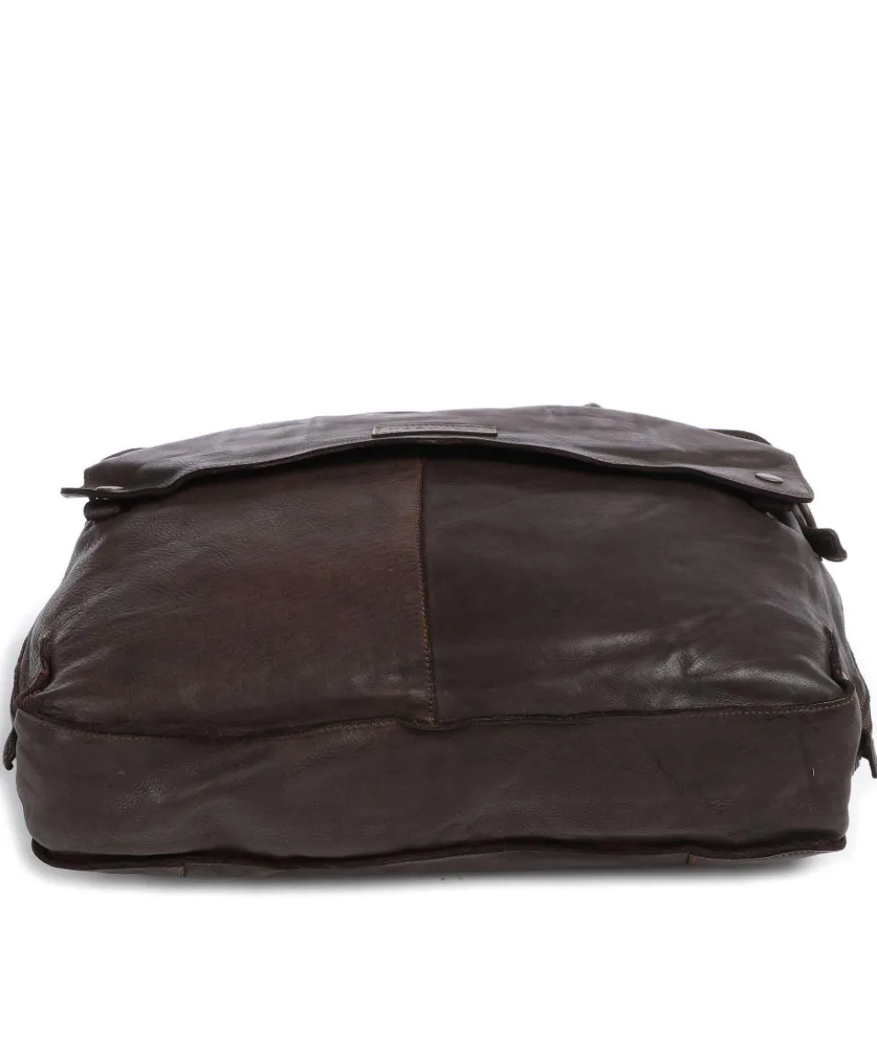 Submarine Aktentasche 14″ fein genarbtes Rindsleder dunkelbraun