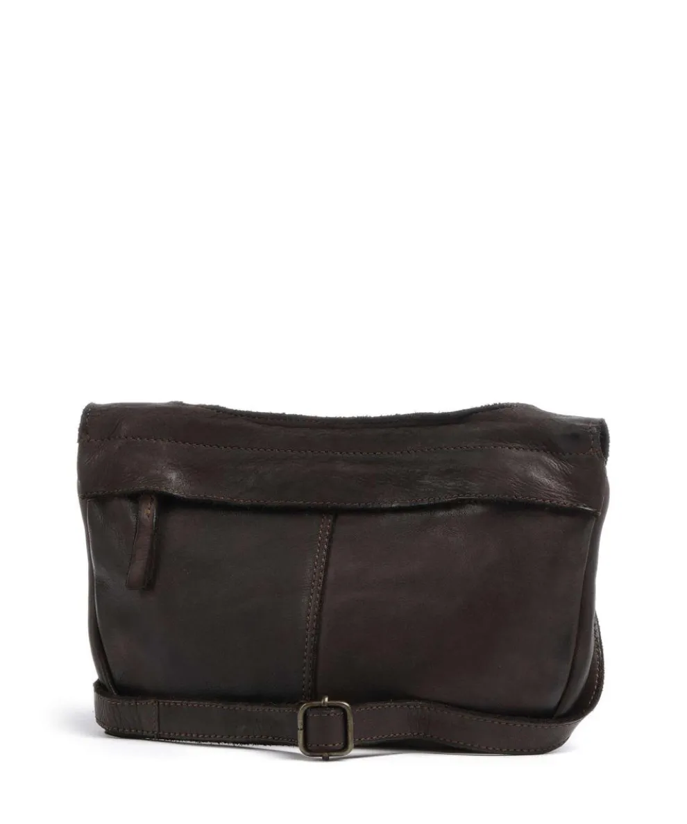 Submarine Schultertasche weiches Rindsleder dunkelbraun