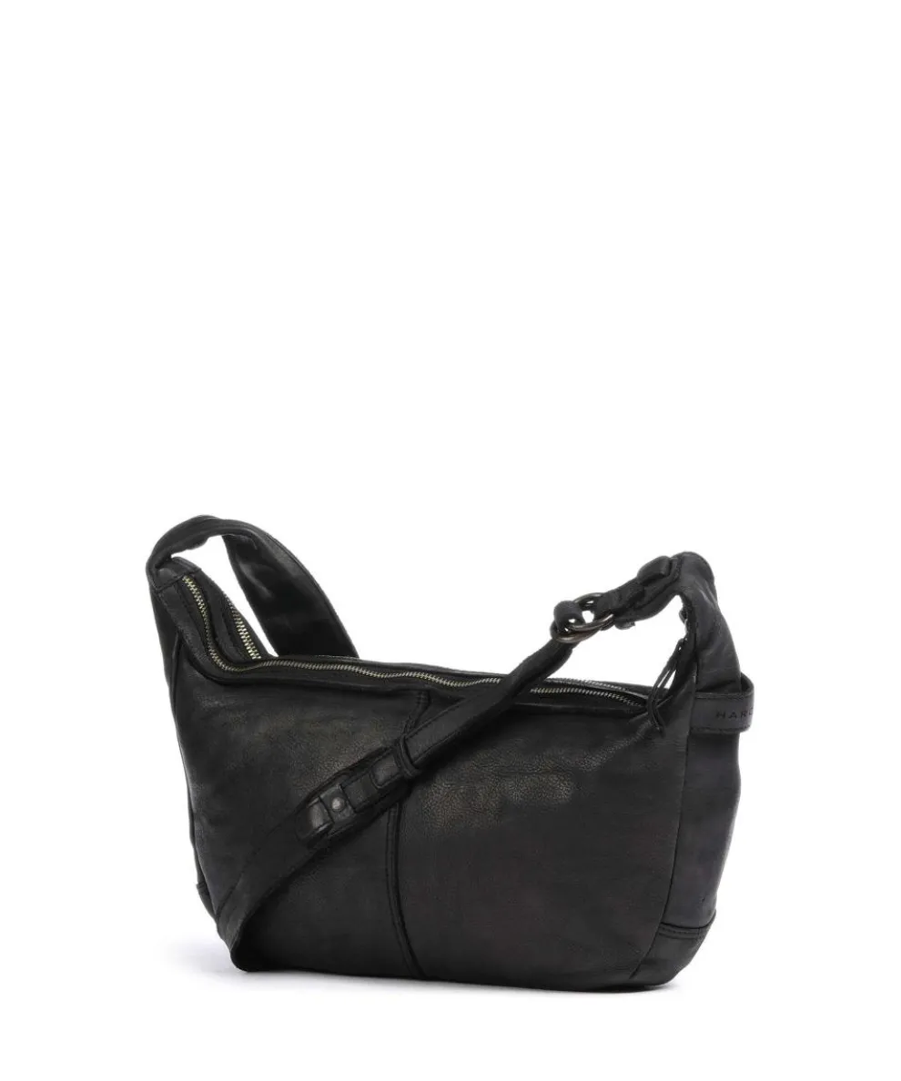 Submarine Schultertasche weiches Rindsleder schwarz