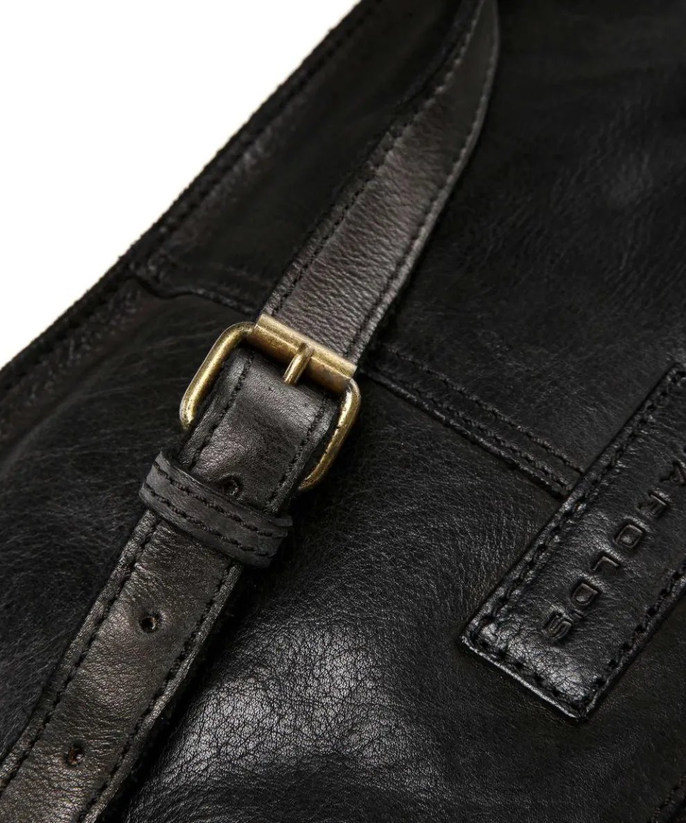 Submarine Umhängetasche Rindsleder schwarz