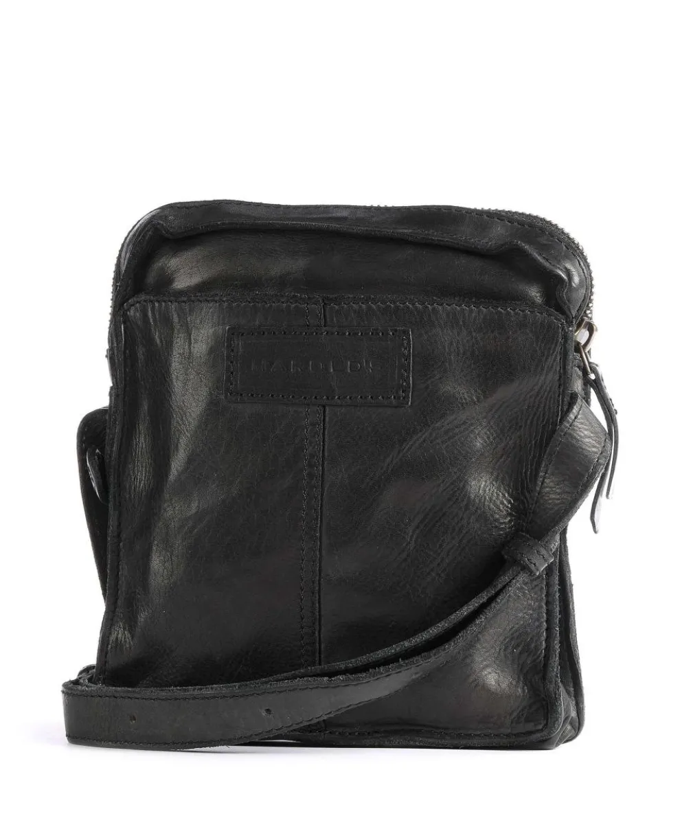 Submarine Umhängetasche Leder schwarz