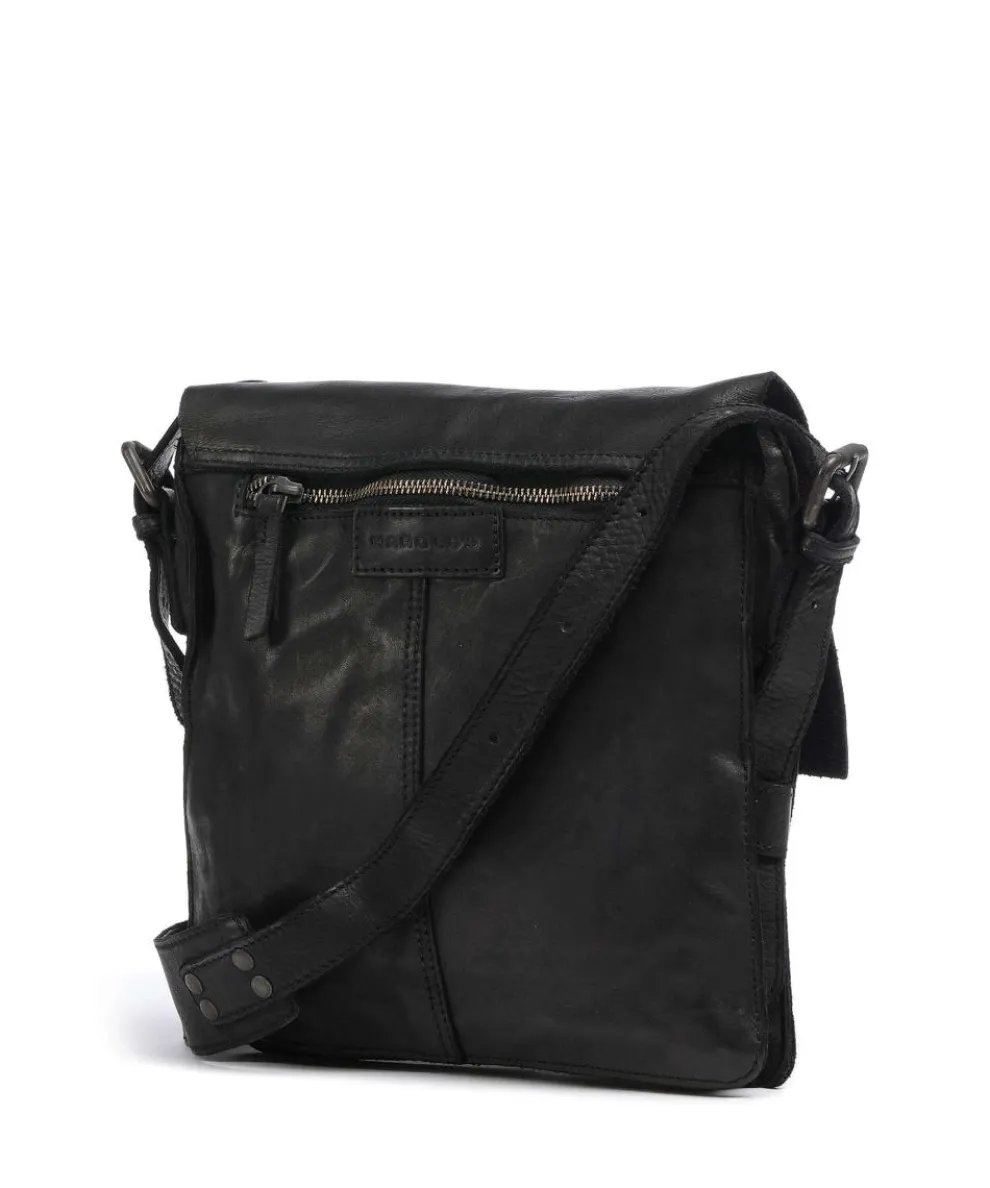 Submarine Umhängetasche fein genarbtes Rindsleder schwarz