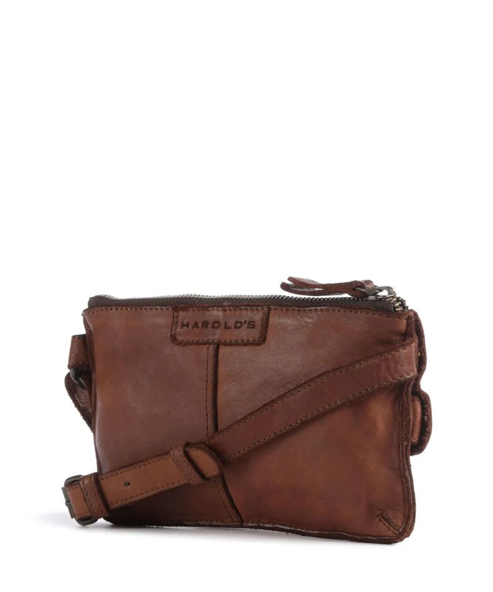 Submarine Umhängetasche fein genarbtes Rindsleder cognac