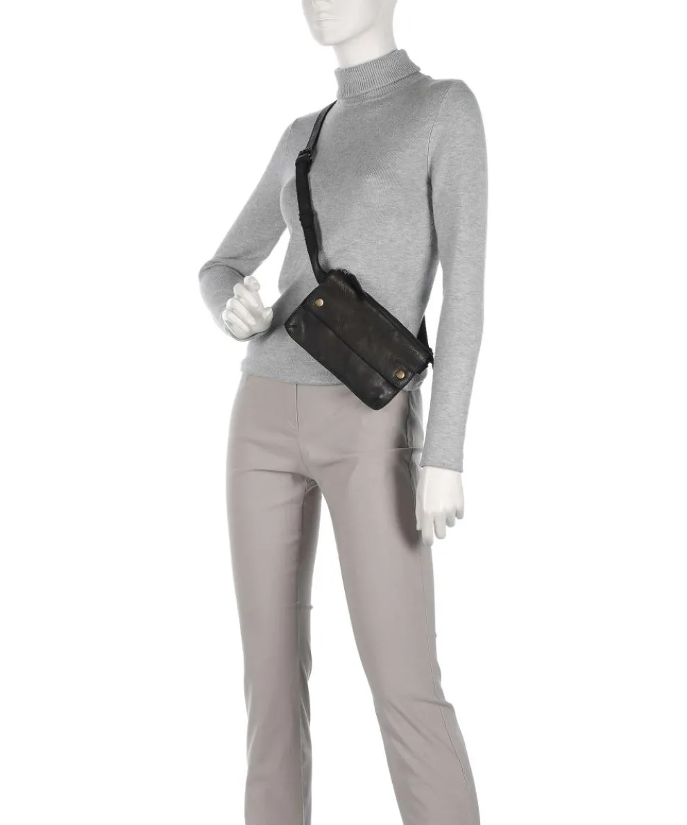 Submarine Umhängetasche fein genarbtes Rindsleder schwarz