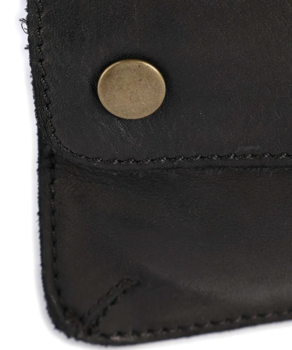 Submarine Umhängetasche fein genarbtes Rindsleder schwarz