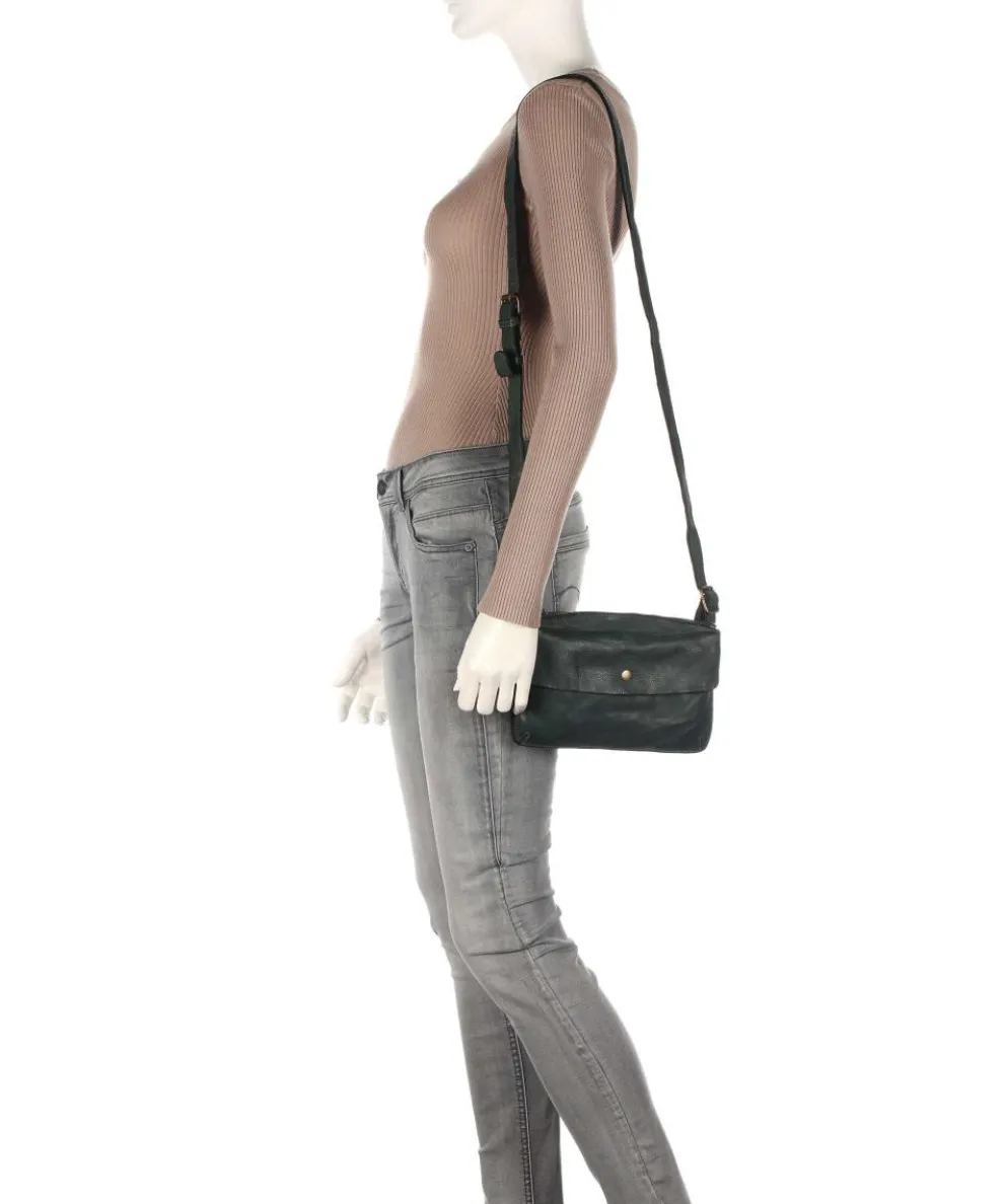 Submarine Umhängetasche Rindsleder dunkelgrün