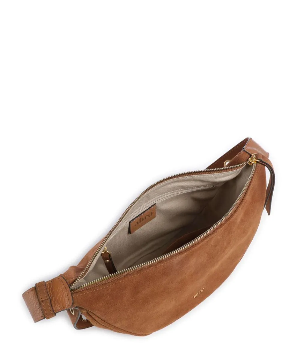 Suede By My Side Small Schultertasche aufgerautes Leder braun
