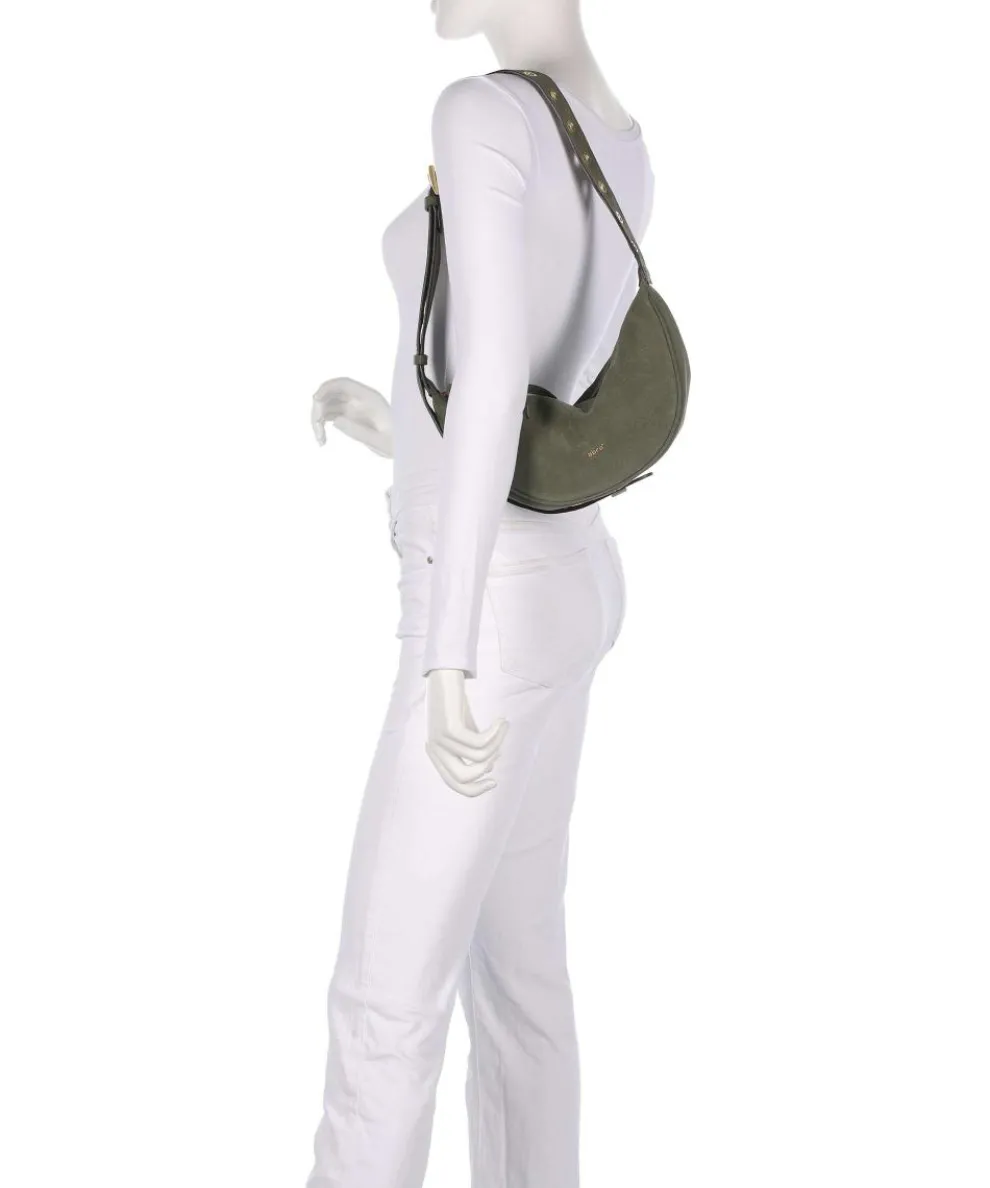 Suede By My Side Small Schultertasche aufgerautes Leder khaki