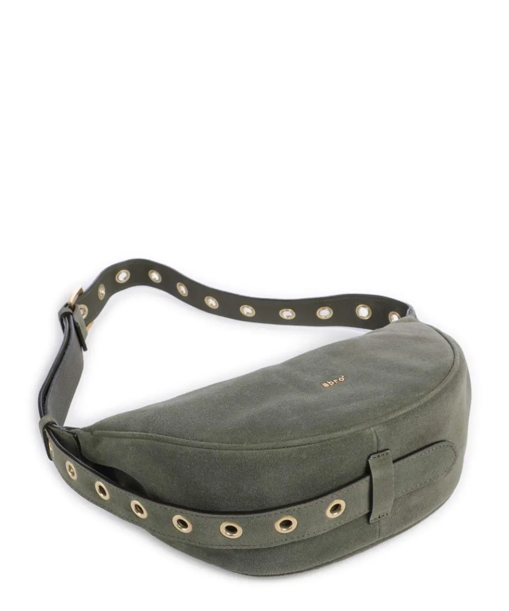 Suede By My Side Small Schultertasche aufgerautes Leder khaki