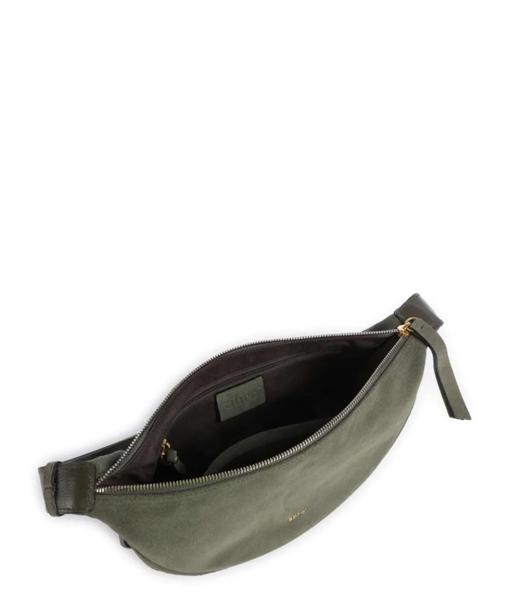 Suede By My Side Small Schultertasche aufgerautes Leder khaki