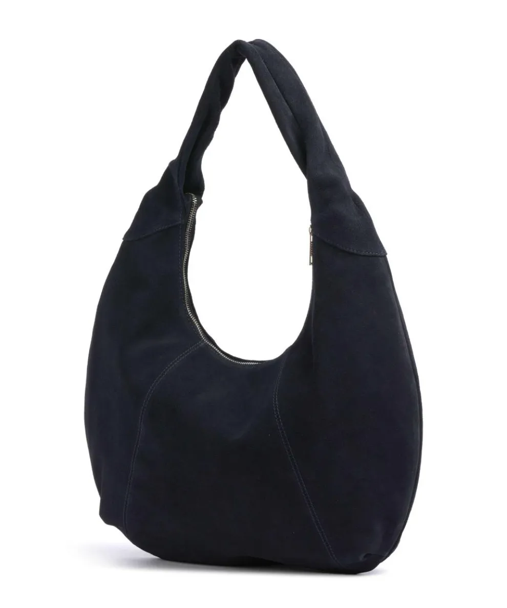 Suede Gabi Beuteltasche aufgerautes Rindsleder navy