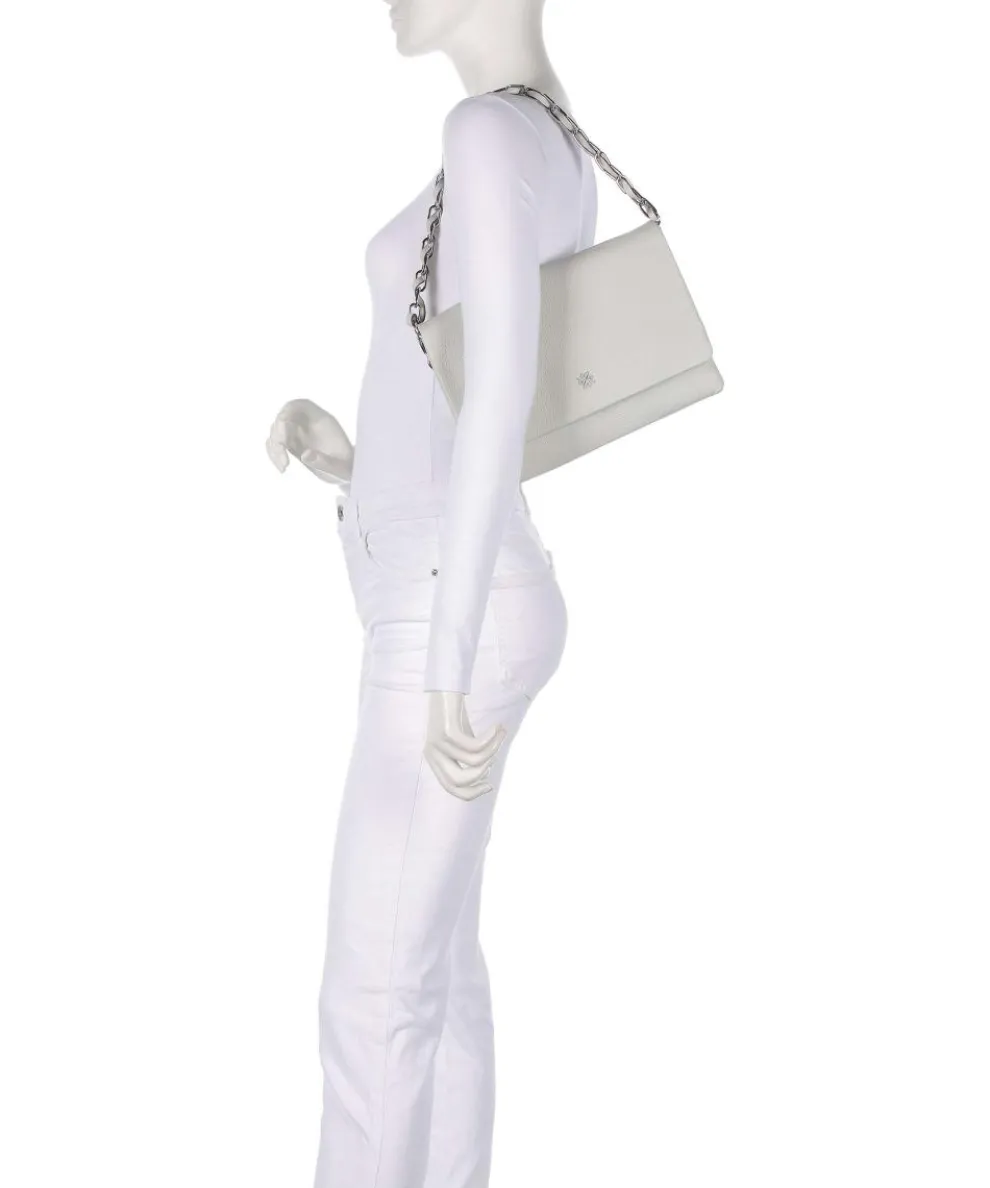 Sugar Pop Schultertasche genarbtes Rindsleder hellgrau