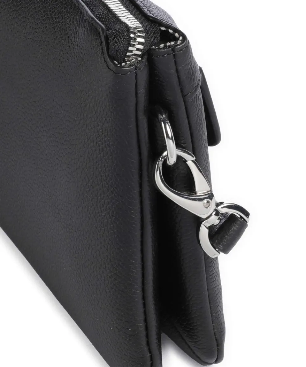 Sugar Pop Schultertasche genarbtes Rindsleder schwarz