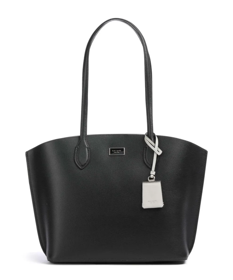 Suite Shopper genarbtes Rindsleder schwarz