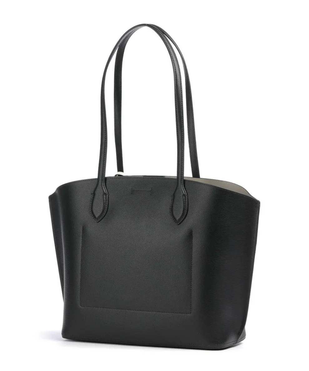 Suite Shopper genarbtes Rindsleder schwarz