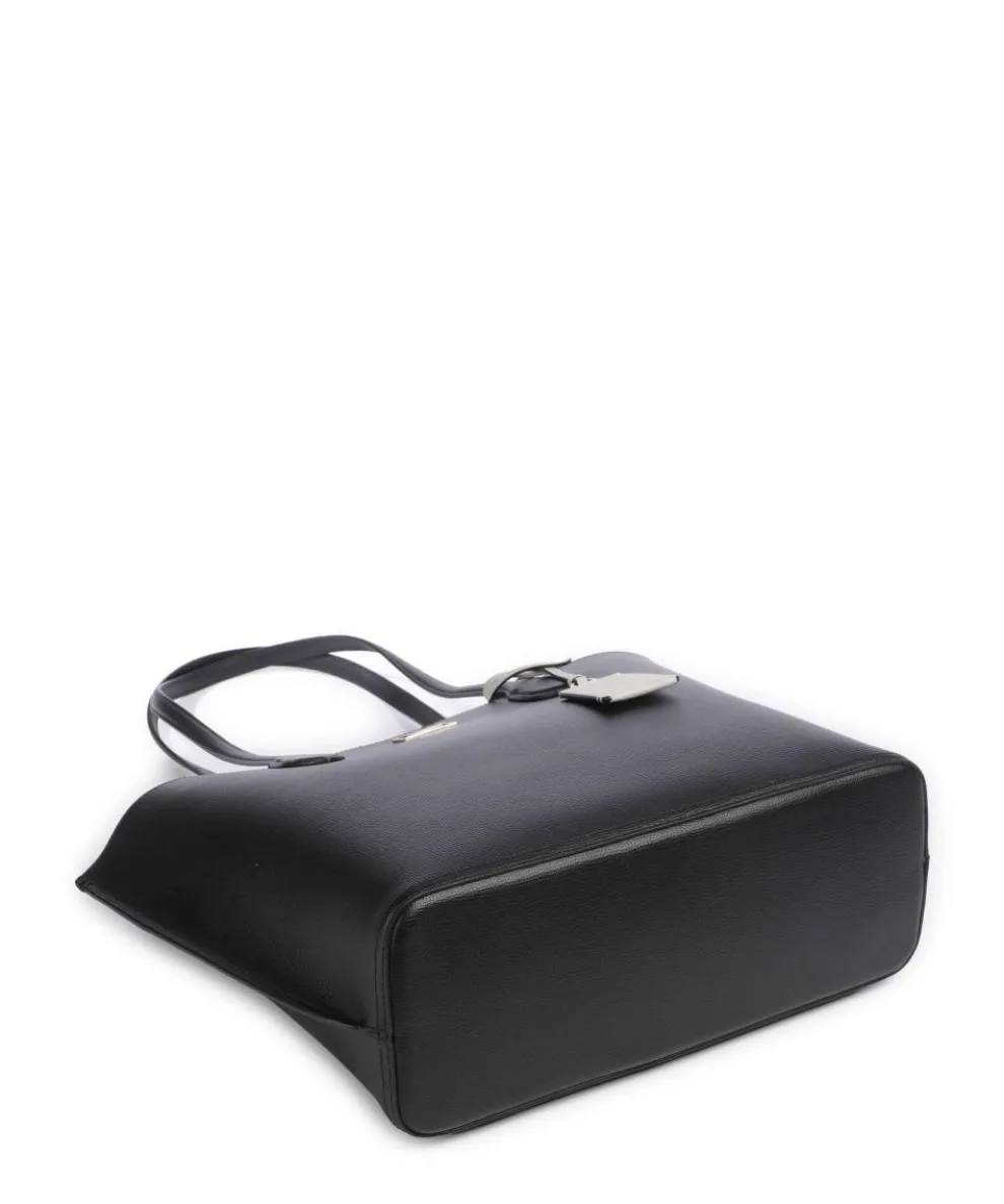 Suite Shopper genarbtes Rindsleder schwarz