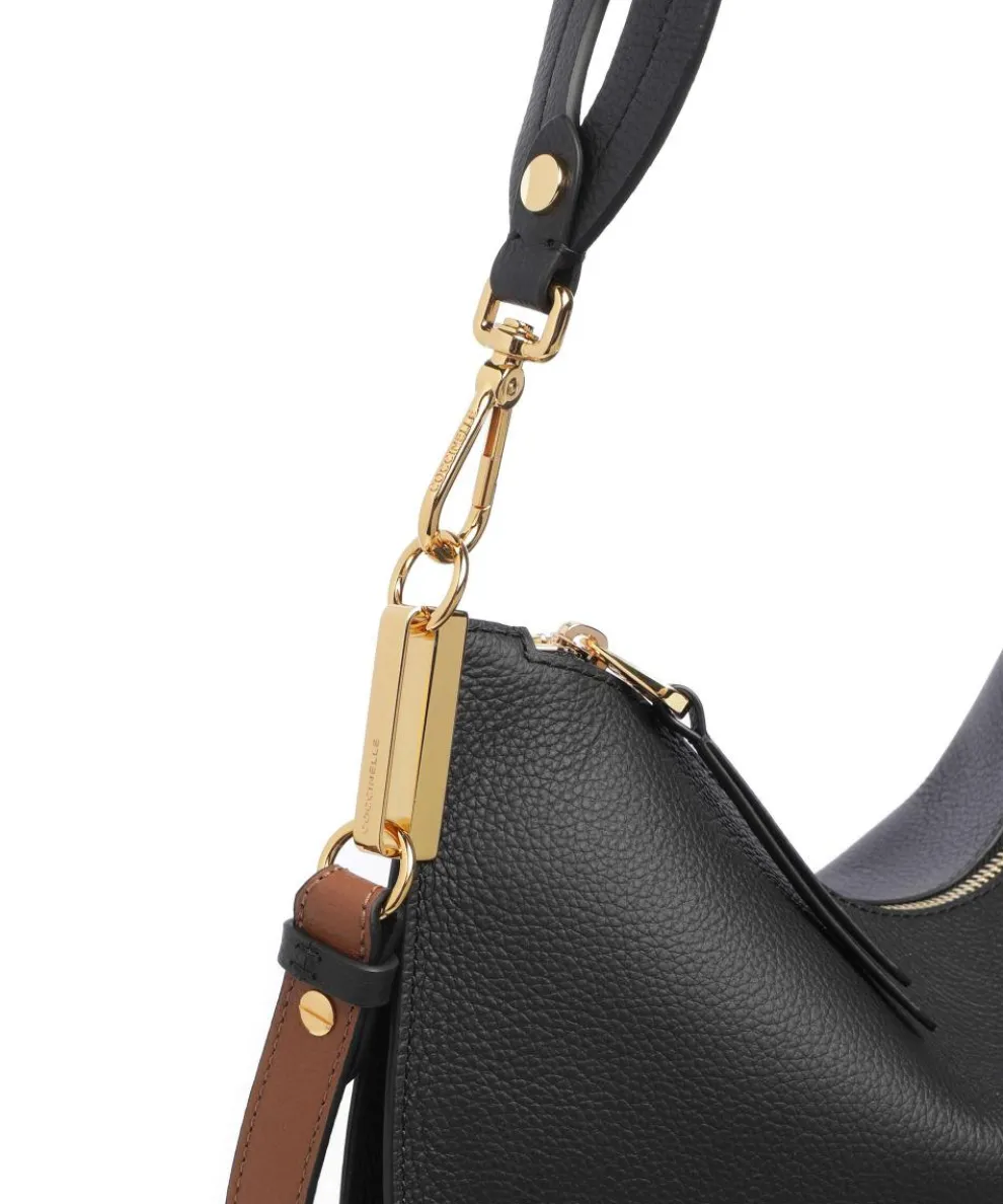 Sunup Beuteltasche genarbtes Rindsleder schwarz