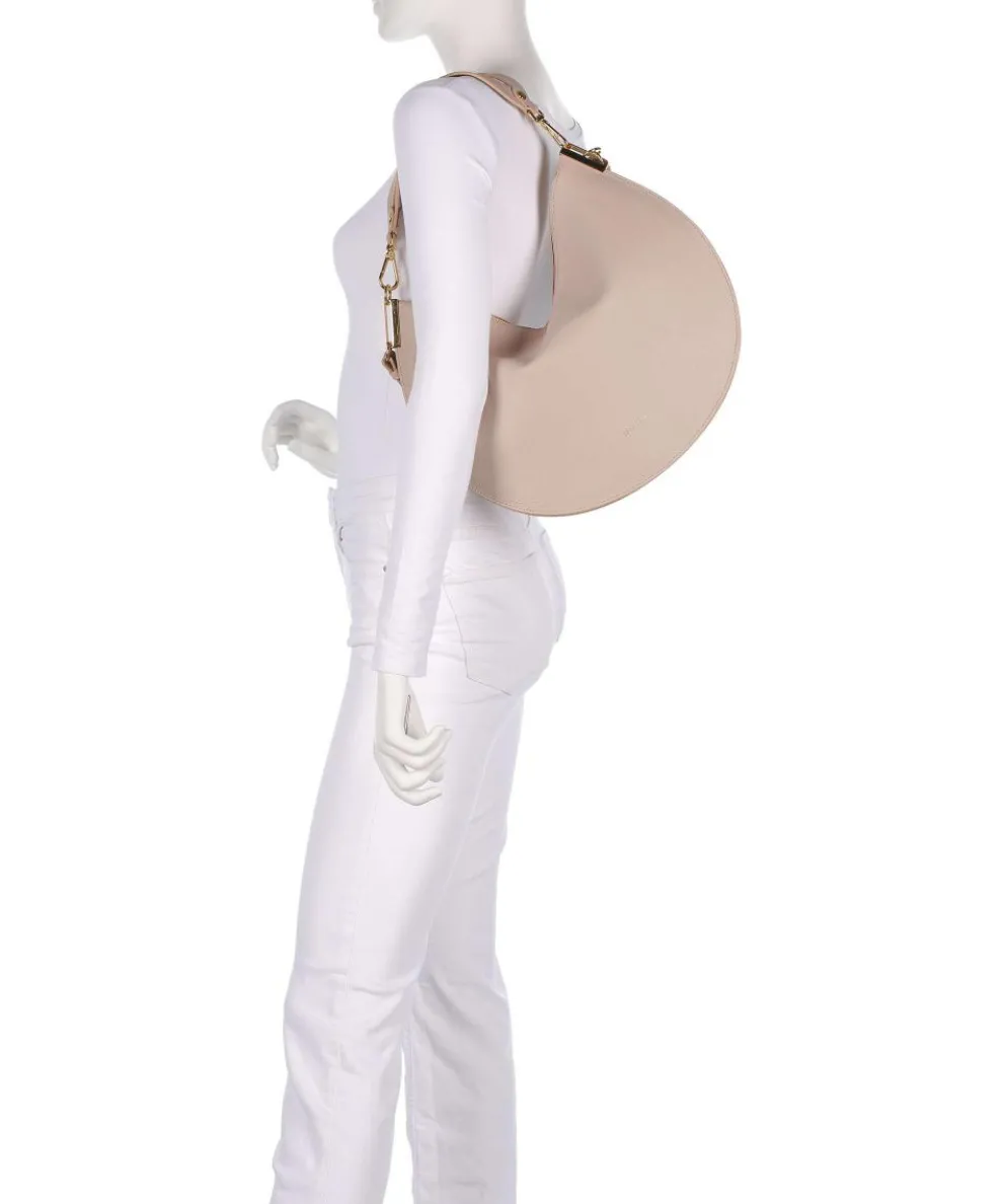 Sunup Beuteltasche genarbtes Rindsleder beige