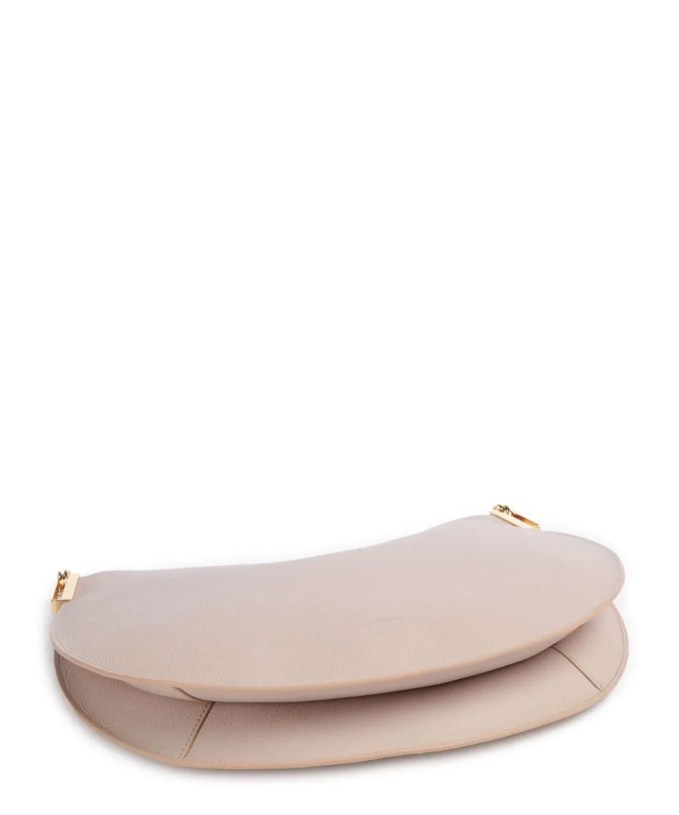 Sunup Beuteltasche genarbtes Rindsleder beige