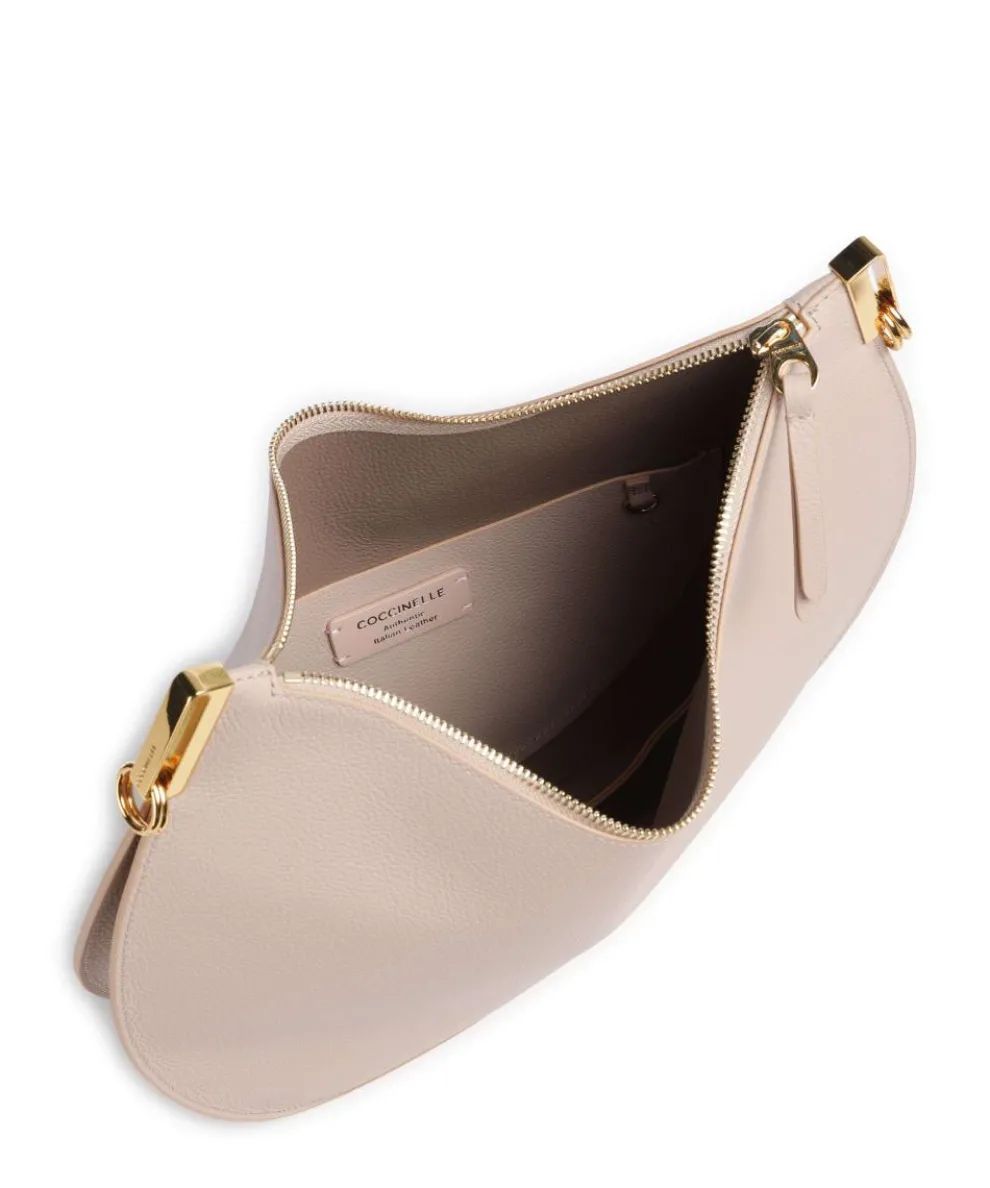 Sunup Beuteltasche genarbtes Rindsleder beige