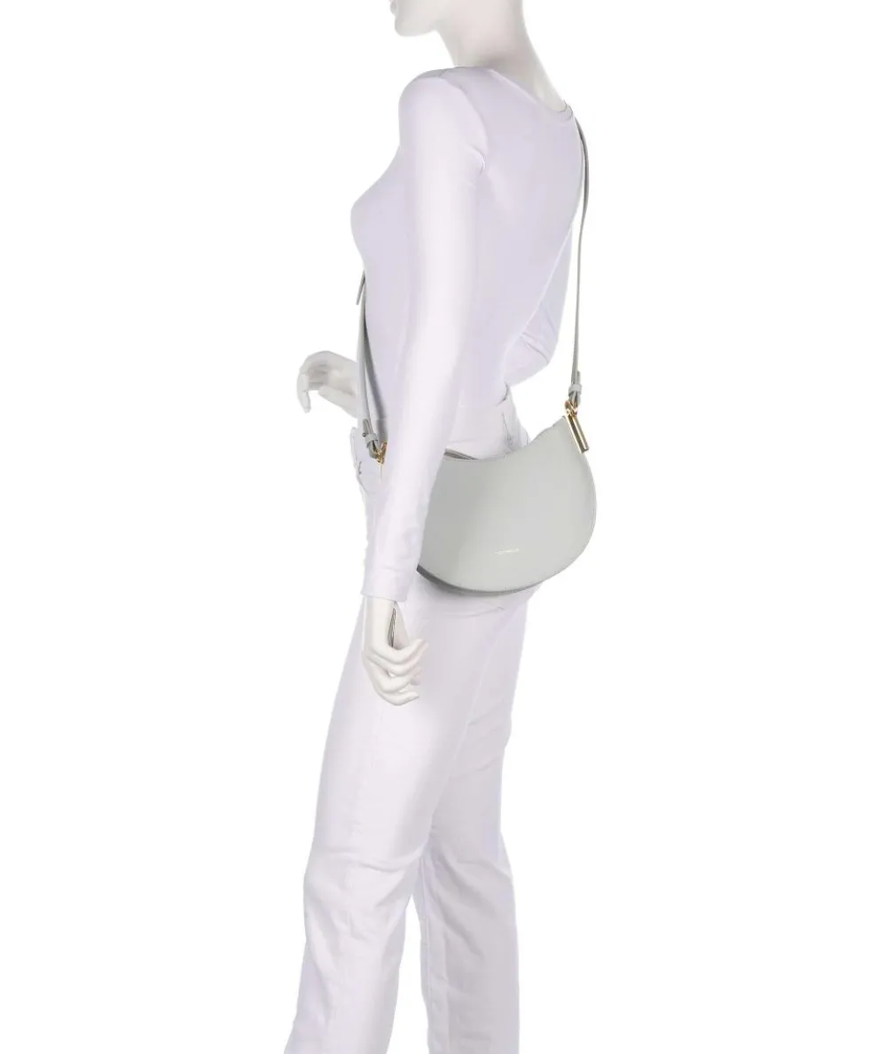 Sunup Schultertasche genarbtes Rindsleder hellblau