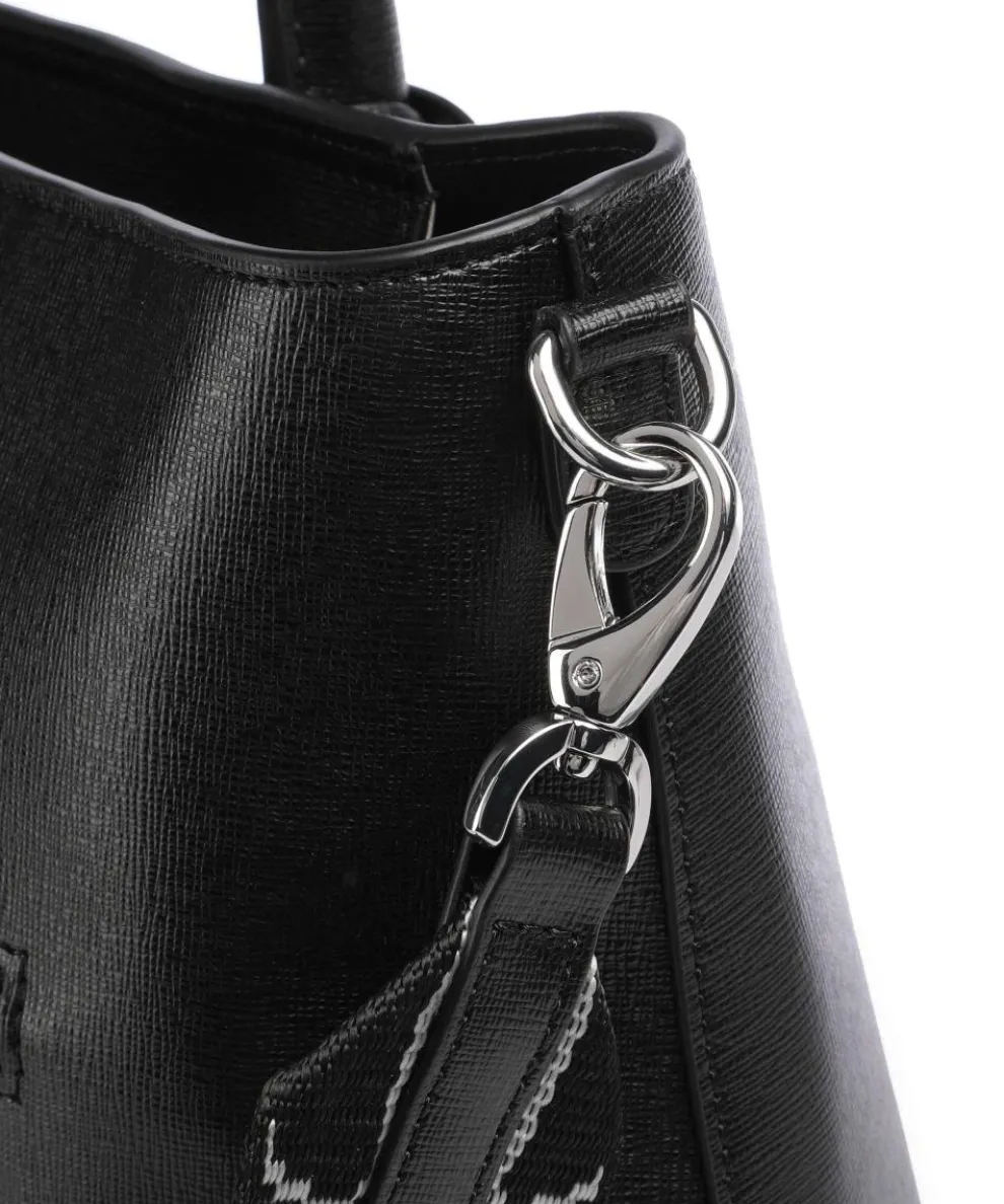 Super Star Handtasche Saffiano-Rindsleder schwarz